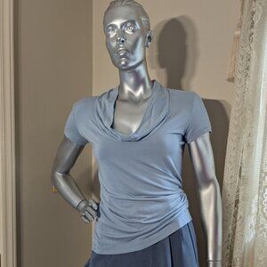 BCBG MaxAzria Super Soft & Stretchy, Cowl Neck Fitted Top